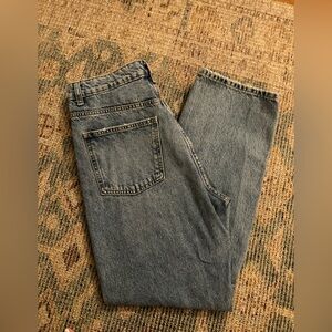 Zara High Rise Blue Jeans